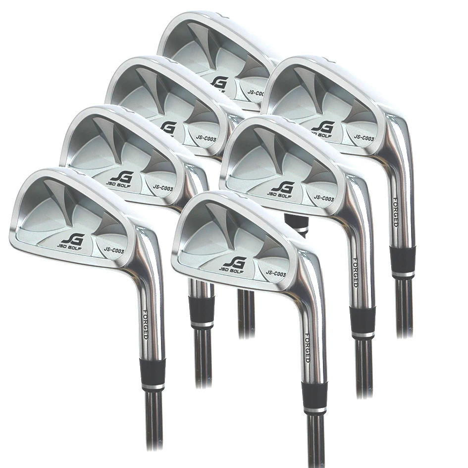 China Manufacturer Unisex OEM Carbon Steel Golf Iron Set with Rubber Grip Right and Left Handed