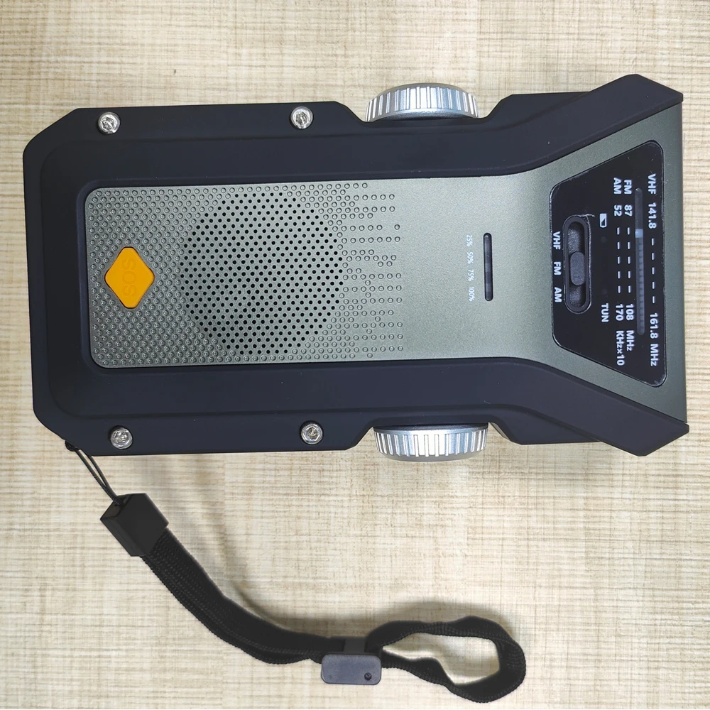 OEM factory price 4000mAh Emergency Radio solar Hand Crank Disaster Multi am fm VHF radio