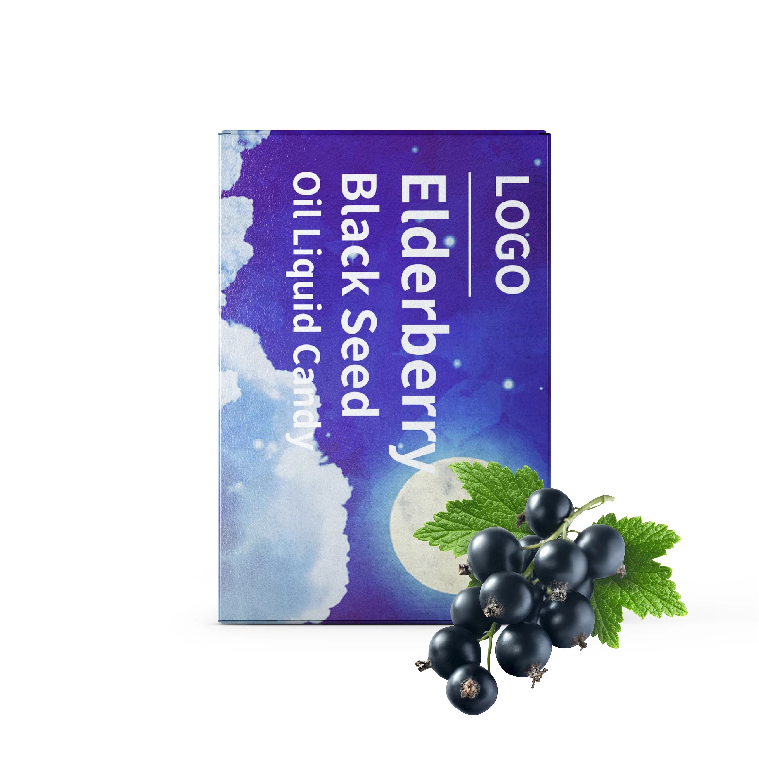 OEM Private Label Vegan Elderberry Gummies Cardiovascular Immune Health Support Liquid Gel Black Seed Oil Gummy