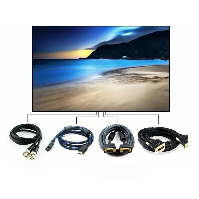 
1.8mm Bezel 46inch Indoor 2X2 LCD Video Wall Used for Office or Meeting Room or School 