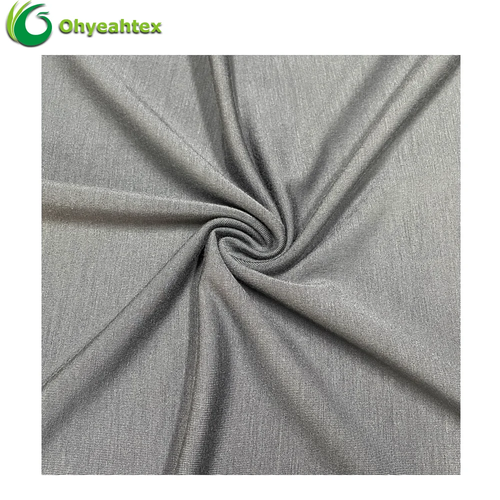 Anti-Bacteria 200GSM Bamboo Spandex Knit Jersey Fiber Fabric For Underwear