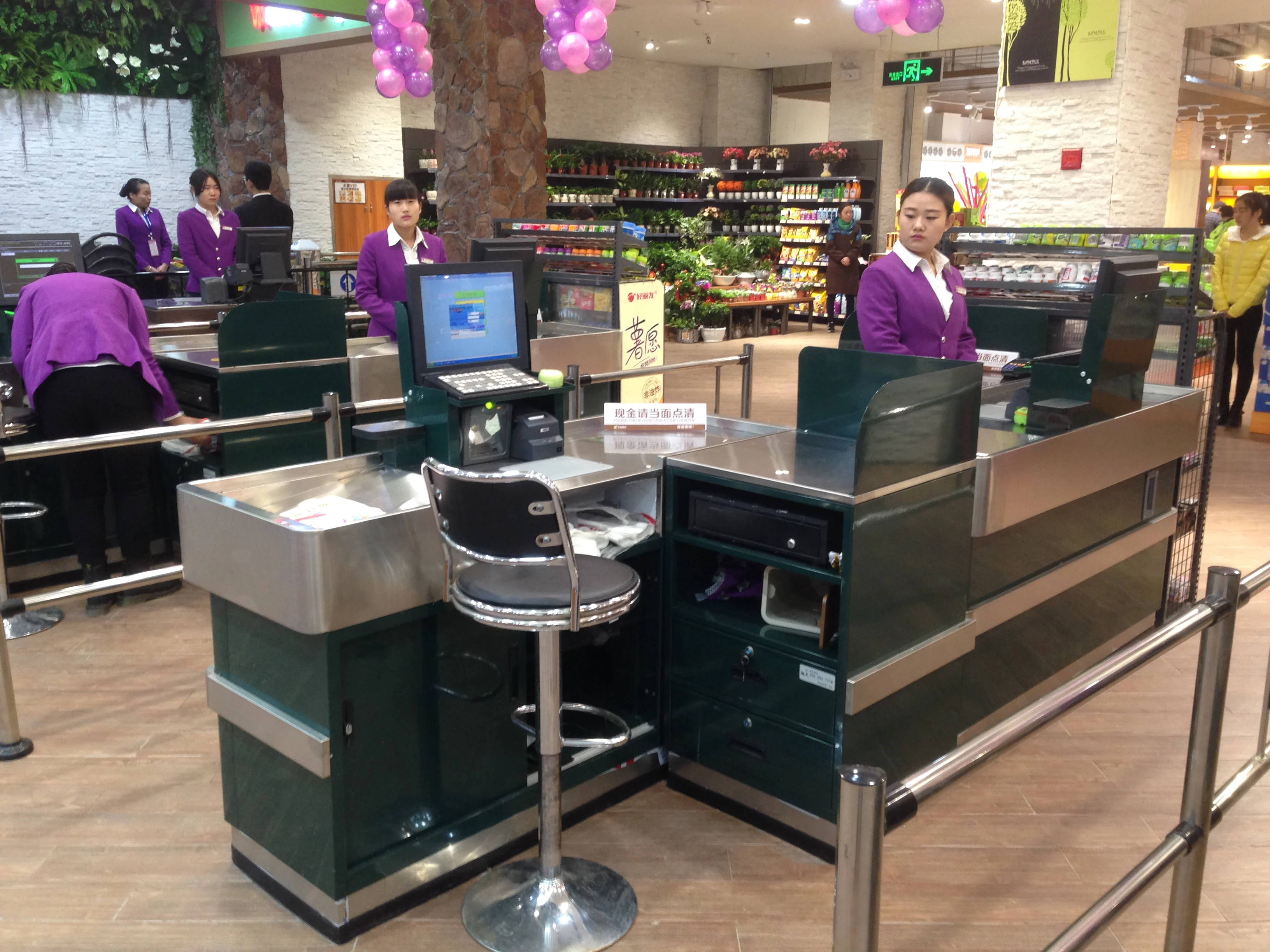 Xinde Factory Manufacturer NEW Supermarket Checkout Counter Cash