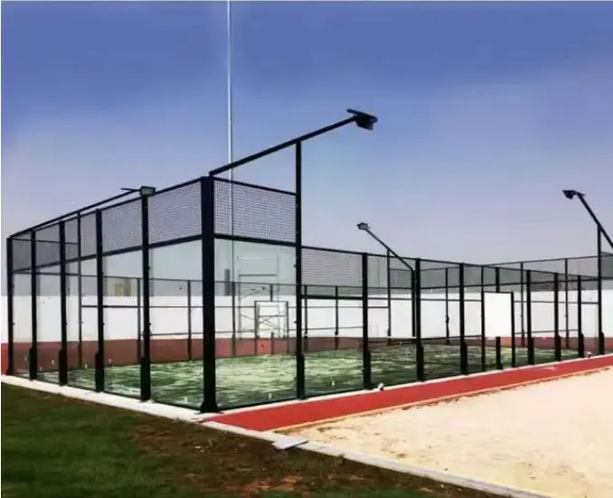 Luxury Customized Outdoor Indoor Durable Large Frame Panoramic Padel Tennis Court Supplier Terrain De Padel