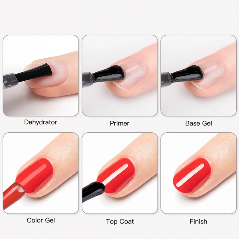 ROSALIND professional custom logo uv nail gel prep dehydrate acid free dehydrator & natural bond primer for acrylics nails art