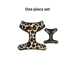 Sublimation blank personalized pet dog collar and leash harness set custom logo summer dog harness designs