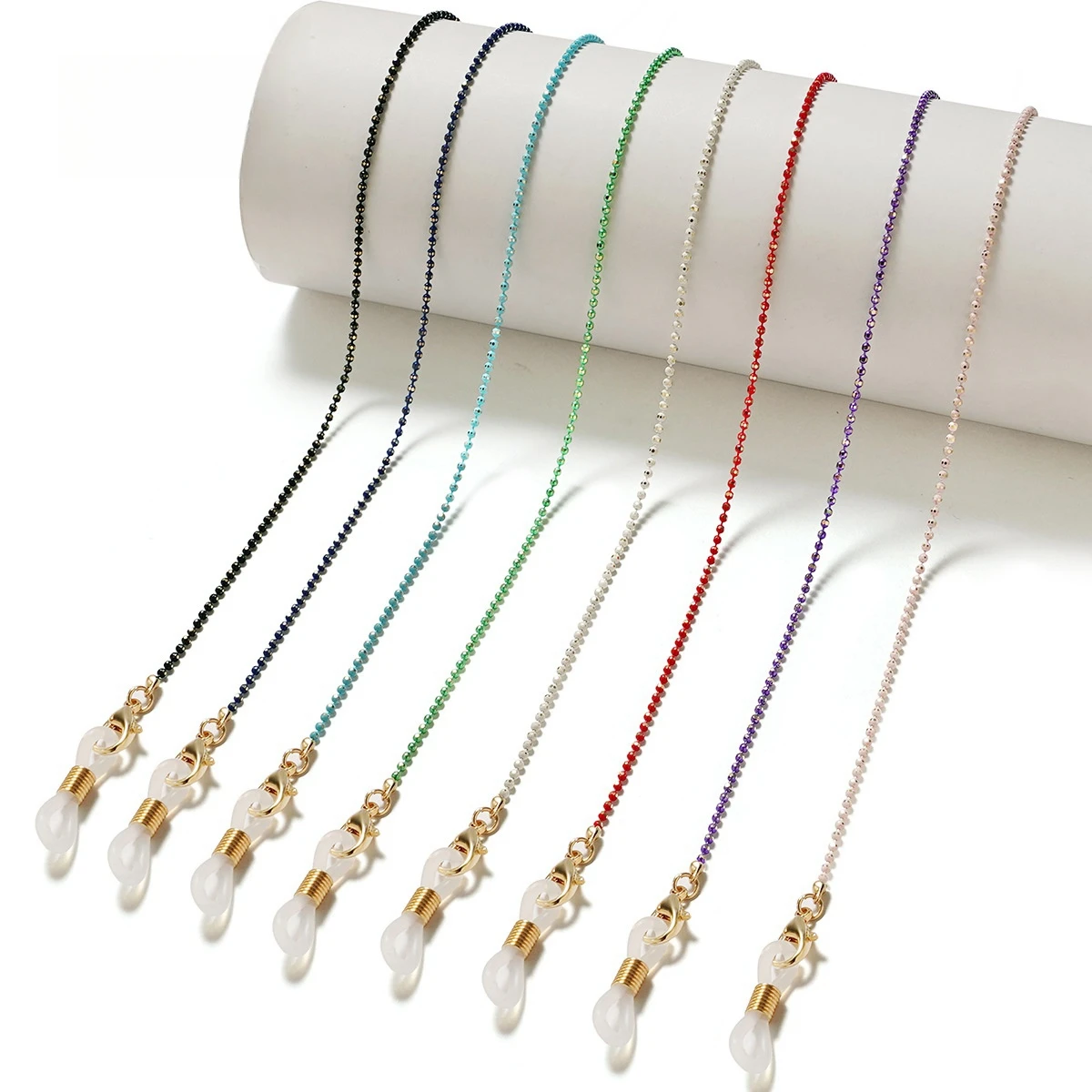 Bead Glasses Chain Anti-slip Reading Chain Gold Plated Sunglasses Chain Eyewear Retainer
