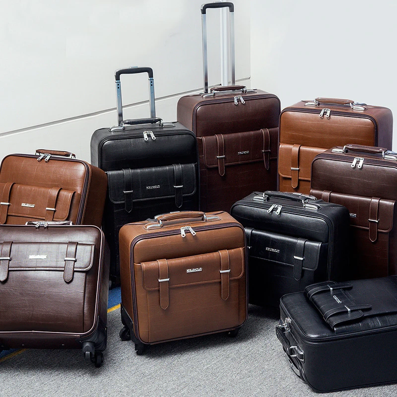 Wholesale pvc zipper luggage design travel  trolley case custom portable hard shell lightweight safety carry on suitcase
