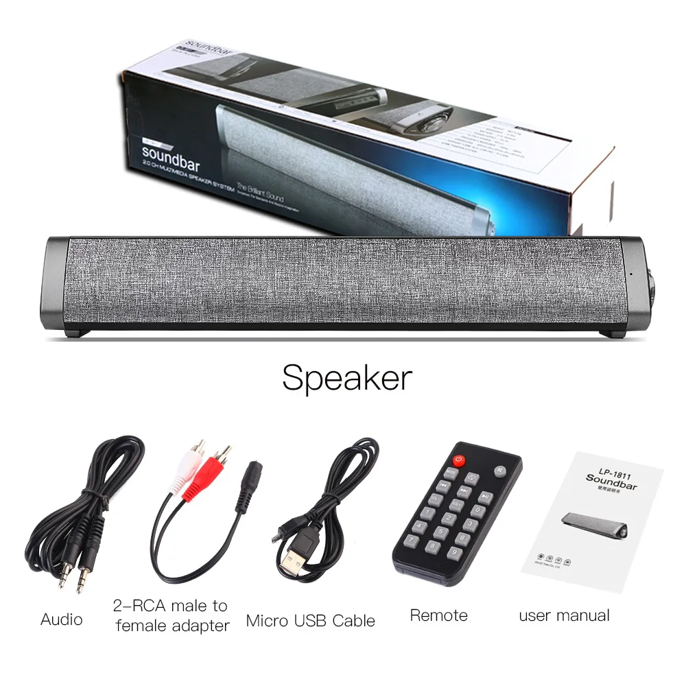 Wireless speaker handsfree call function USB fashion simple appearance stereo desktop home audio