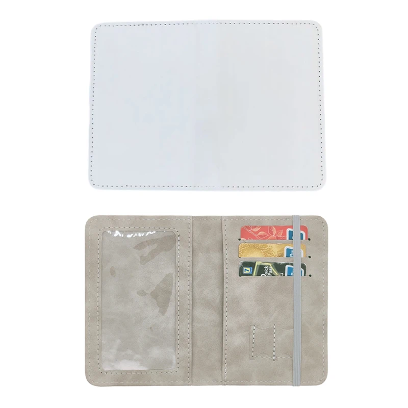 HIgh quality Qualisub New Arrival Sublimation blank Multiple function PU leather Passport case Cover Credit Card covers blanks