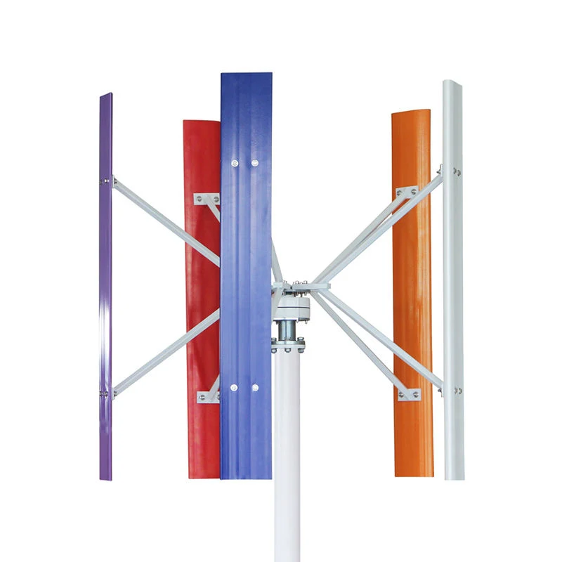 New Product Factory Supplier Wind Turbine Vertical Wind Turbine 5pcs Blades Vertical Wind Turbine