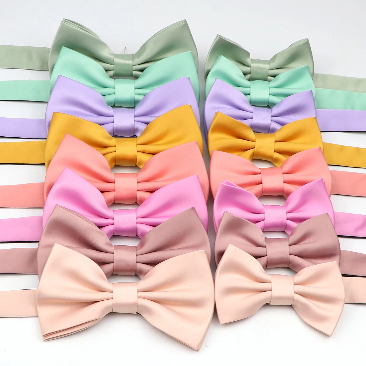 New Solid Color Fashion Bowties Groom Men Formal Colourful Cravat Male Marriage Accessories Design For Wedding Party Daily Wear