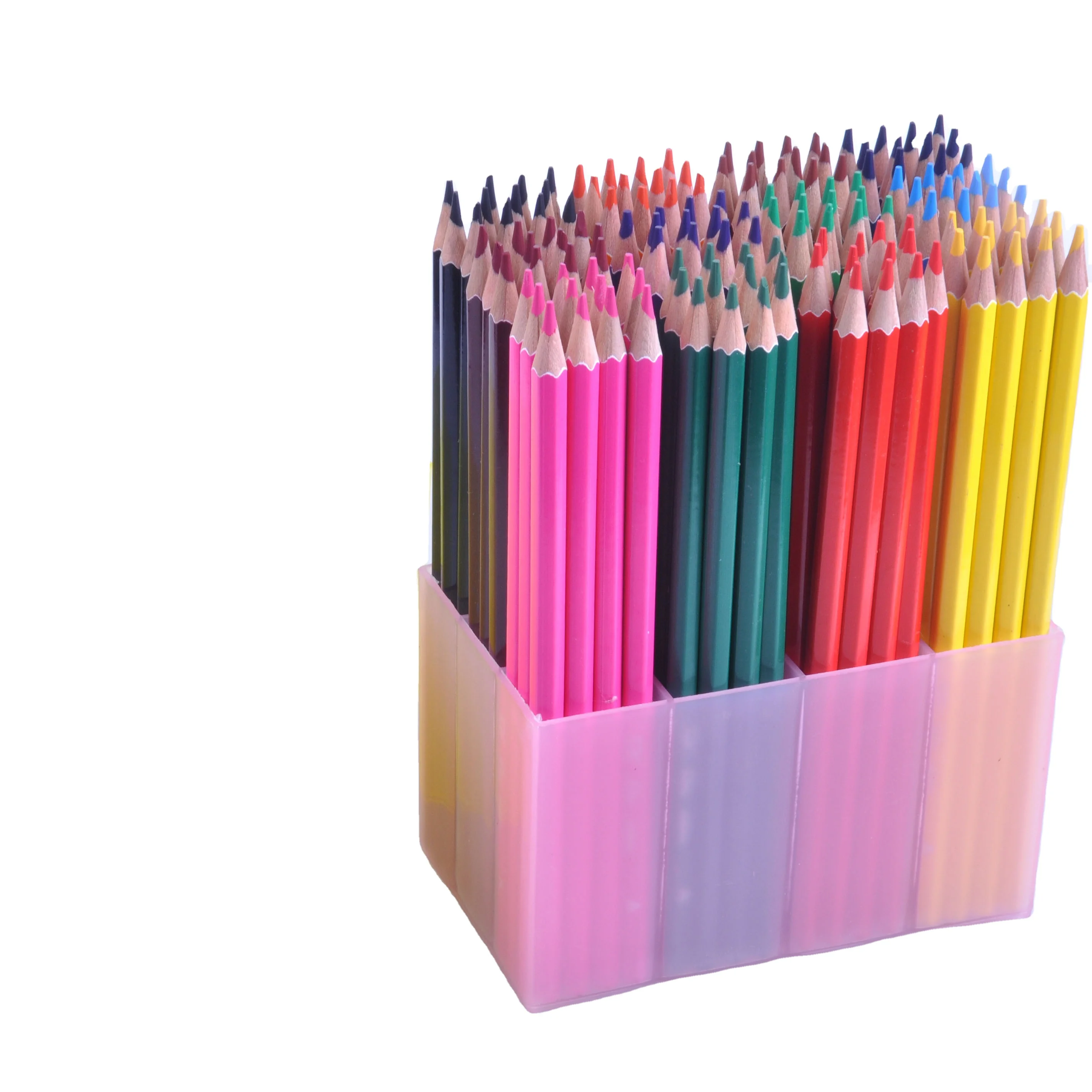 Wholesale High Quality Packed 144/PVC Box Color Pencil Set  ,12 Color  Hexagon / Round Color Pencil