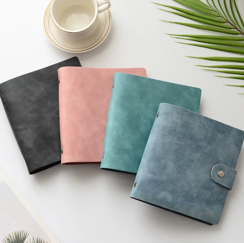 Двухкольцевая папка из искусственной кожи с застежкой 3/5 дюйма Instax Mini Photo Book Album