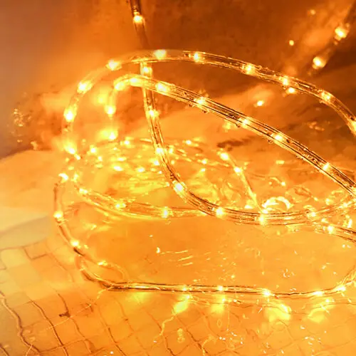 LED CCT  50 meter lying type Color body changing Led Rope light for swimming pool decoration Factory Direct supply