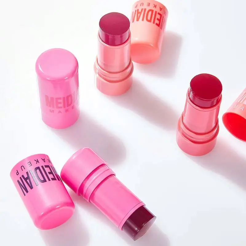 Rimocoo 12 pc cream Custom Private Label Blush High Quality Creamy Blusher Palette Makeup for cheek Stick