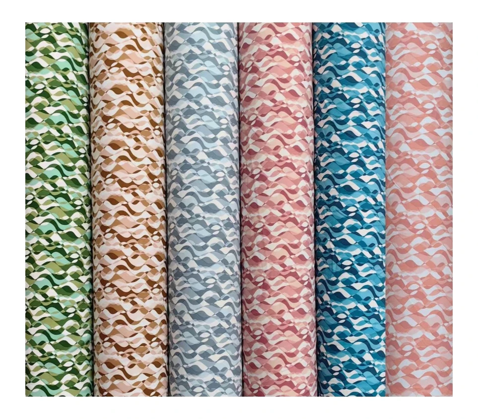 keqiao fabrics of polyester interlock lining fabric and print polyester fabric sport for t shirt