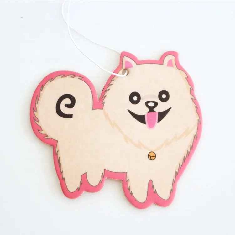 Strawberry flavor personalised car anime bulldog air freshener