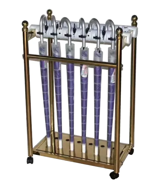 
Luxurious special color coating umbrella Dispenser holder , commercial umbrella rack 