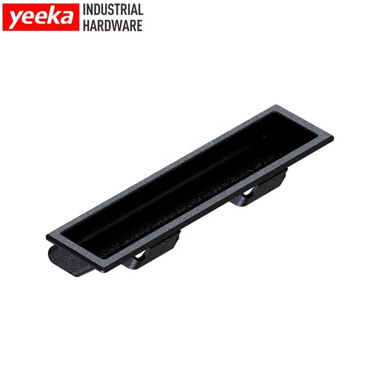 YEEKA Industrial Hardware Black ABS Pocket Pulls Handles ,plastic Handle Pocket Pull Home Furniture Furniture Handle & Knob Logo