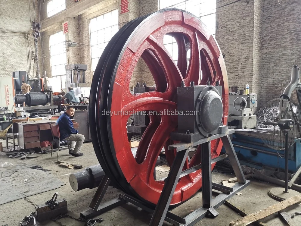 Mine Hoist Guide Wheel Device Head Sheave Pulley Guide Pulley