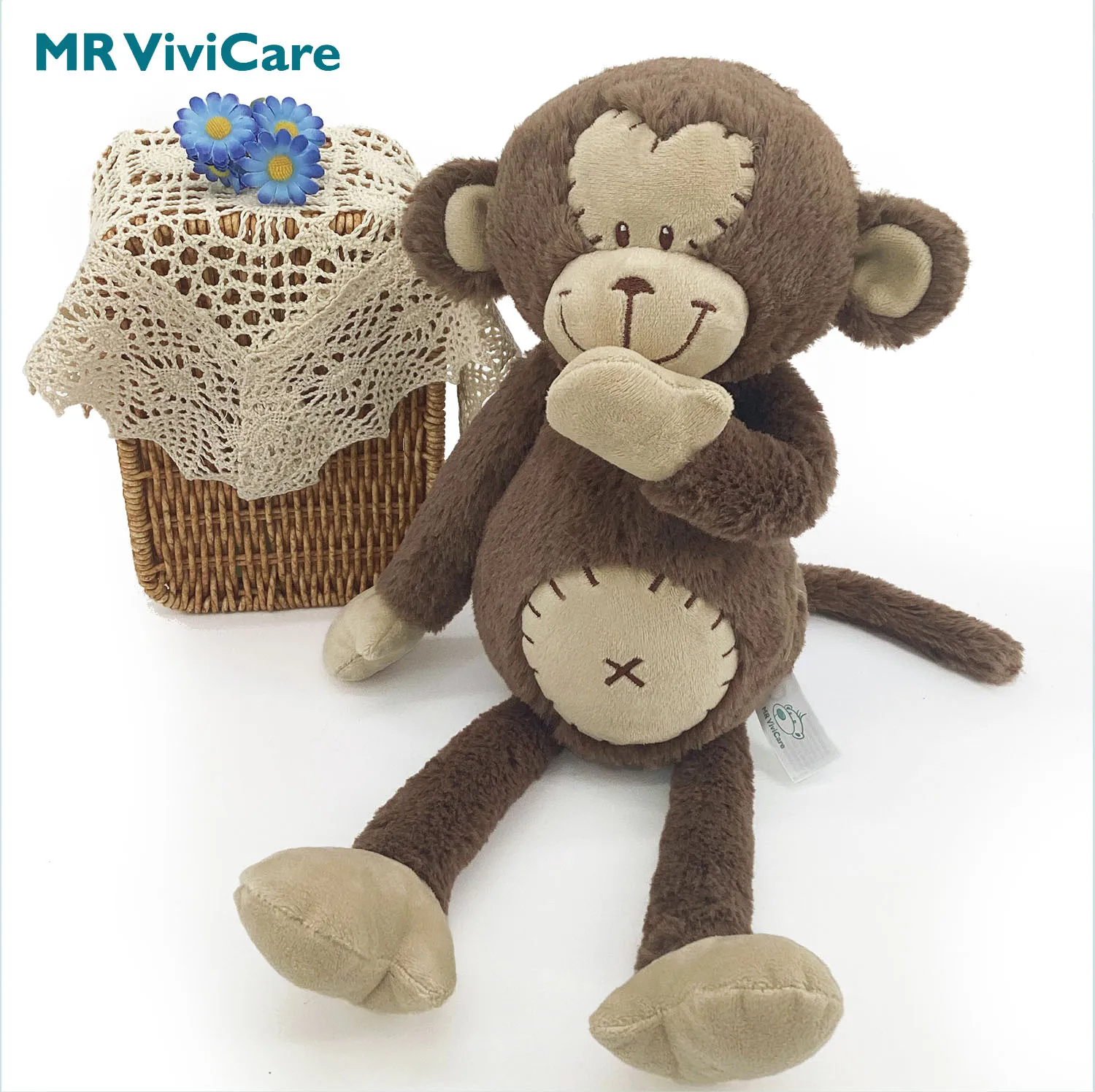 Плюшевые игрушки мягкие коричневая мягкая обезьяна с длинными руками и ногами