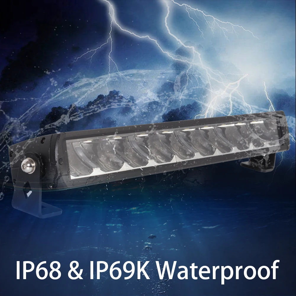 R112 auxiliary 12v 24v waterproof bright LED curved light bar with vertical parking light 100w off road led light bars