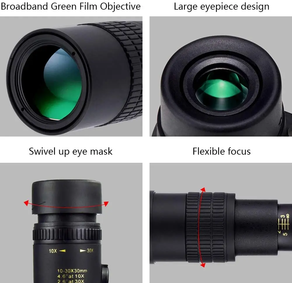 10-300x40 Monocular Telescope 10x 300x Zoom High Quality Monocular  Telescope Supports  for Smartphone