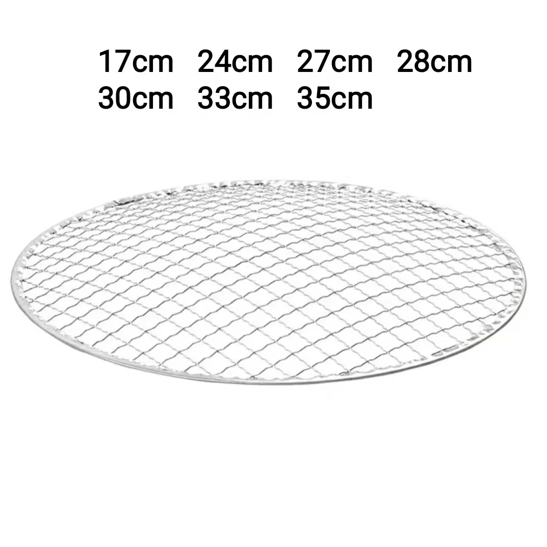 manufacture custom made food grade level round galvanized BBQ barbecue wire mesh net sheet for outdoor grill