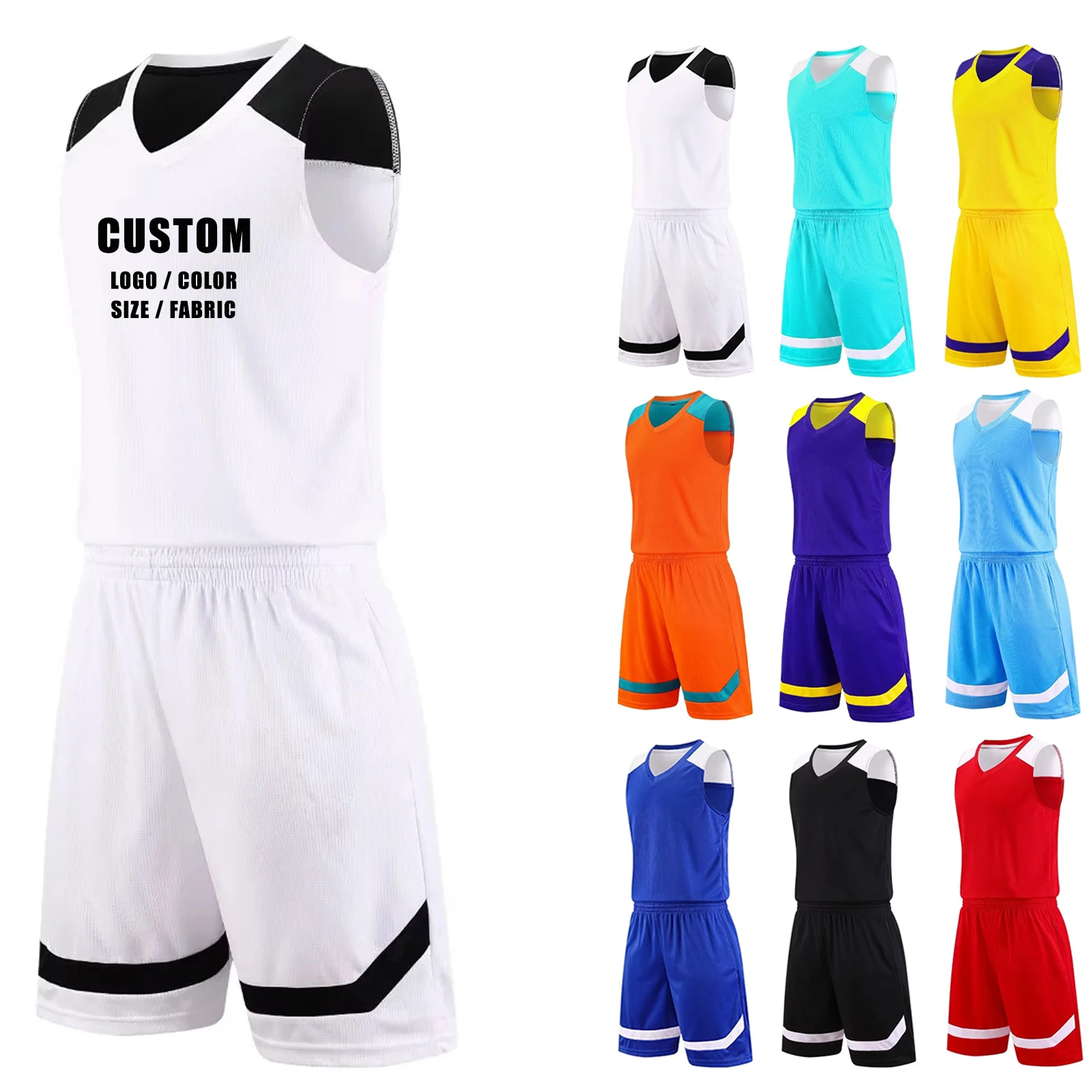 Blank Basketball Jersey Custom Team Basketball Uniform Sets Basketball Wear Maillots De Basket Ball Jersey Ropa De Baloncesto