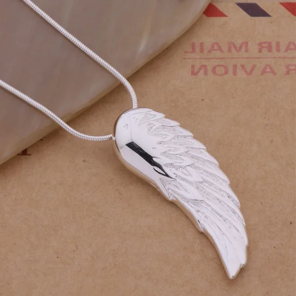 
Holy Angel Create Shape Fashion Jewelry plated 925 Silver Pendant Necklace 17201AN146 