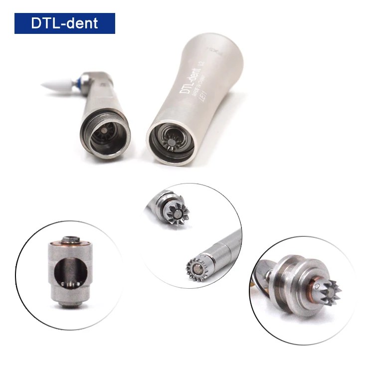 4:1 Dental polishing micromotor handpiece slow speed contra angle handpiece compatible with best FX57 dental handpiece