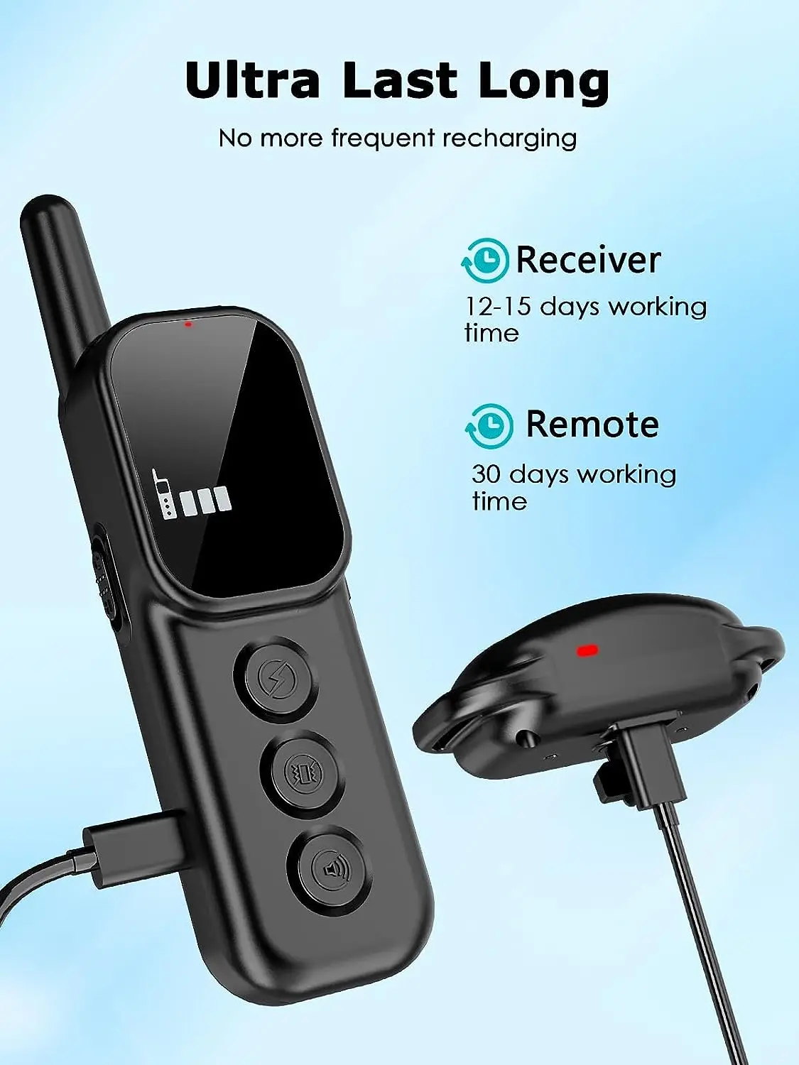 2024 New Dog GPS Wireless Fence Electric Fence System Rechargeable C91 Dog Fence Shock Collar Outdoor for Dogs With Screen