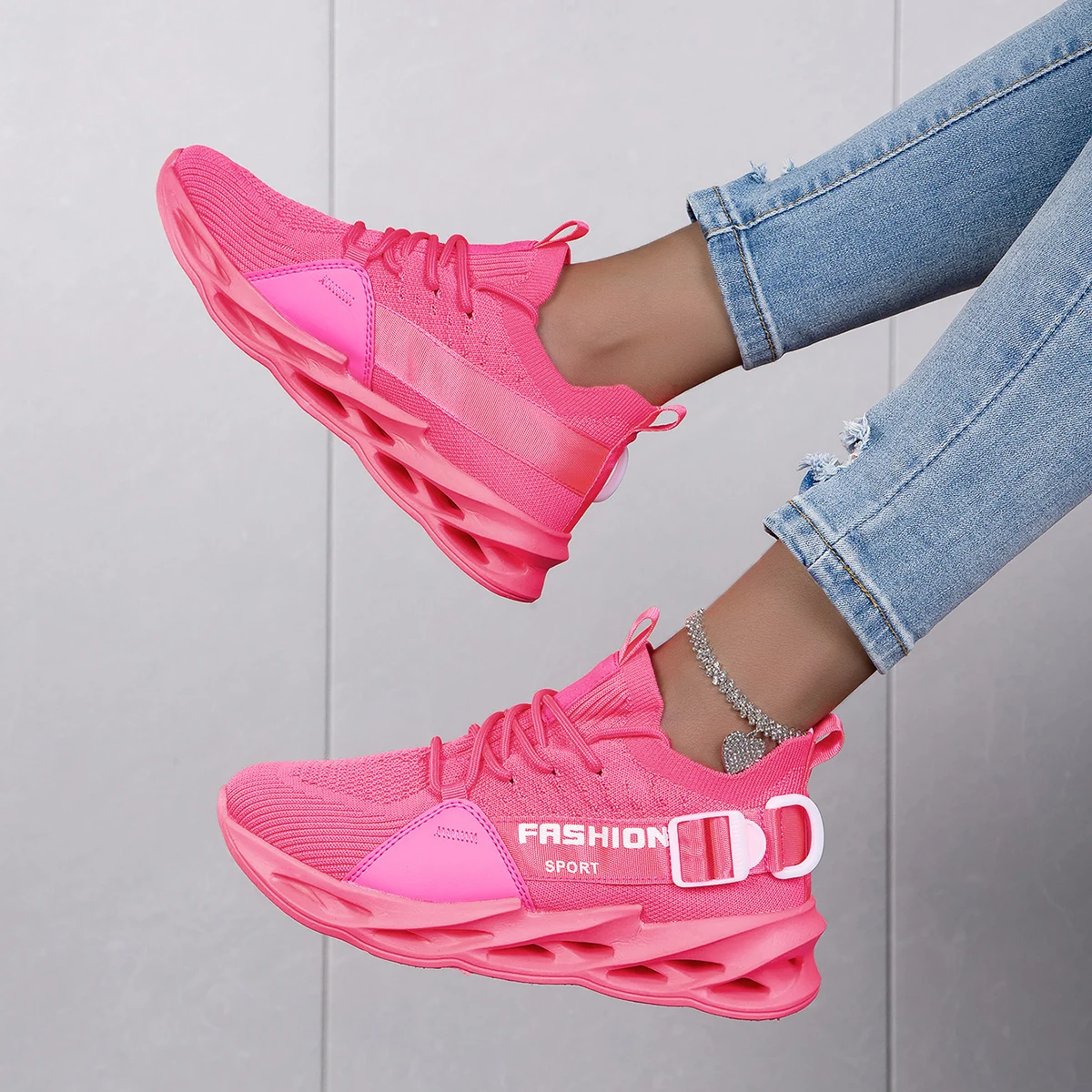 Women Sneakers 2024 Platform Shoes for Women Casual Shoes Lace-Up Breathable Light Woman Running Walking Sport Shoes Tenis