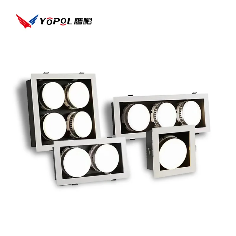 Spring Luminaire For Anti-glare Round Recessed Ceiling Lights 75-120 68-70 Mm Gx53 Fixture Adjustable Surface Moun Downlight