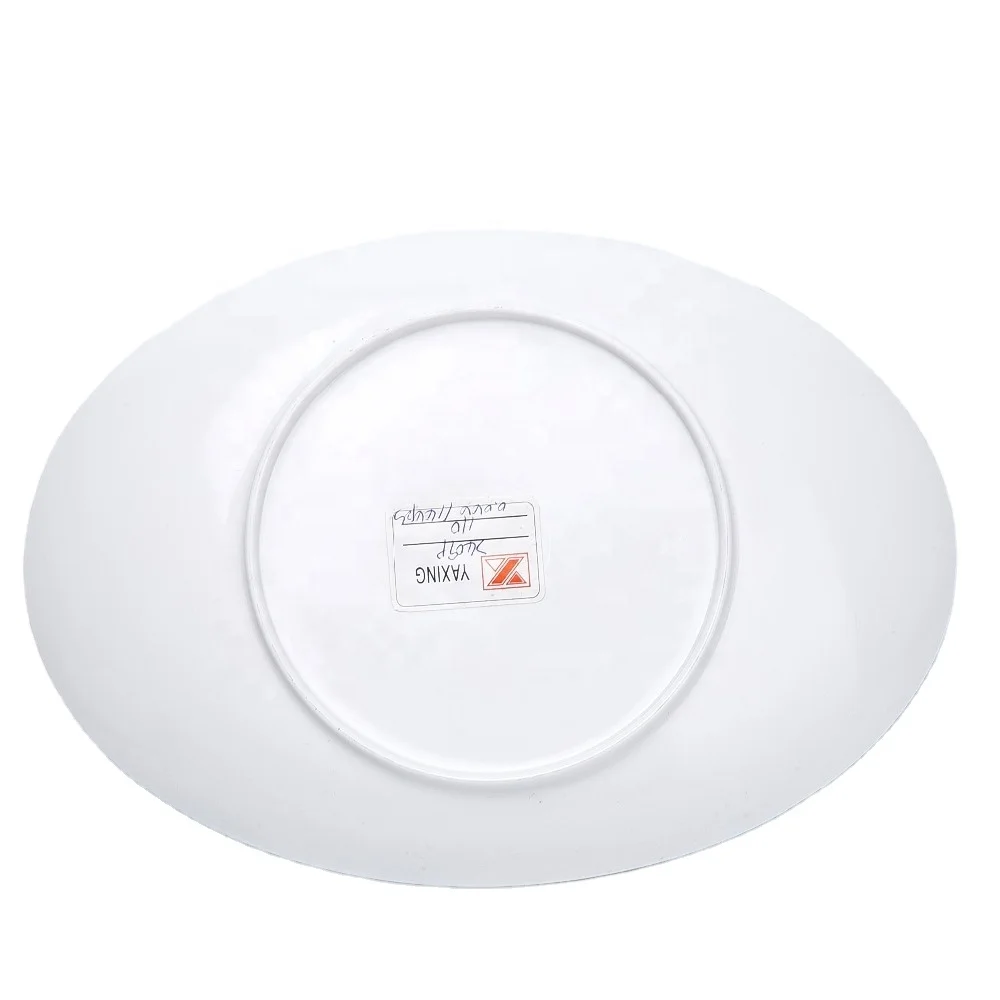 Wholesale Luxury Oval Melamine Plate Crockery Set Dinnerware