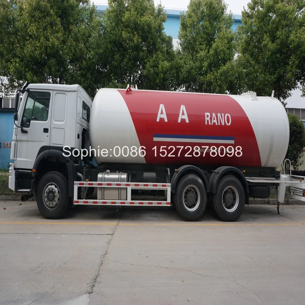 SINOTRUK HOWO 6x4 6x6 25000L 12 колес сжиженный нефтяной газ Автоцистерна LPG Диспенсера для грузовиков цилиндра со сжиженным заправочной