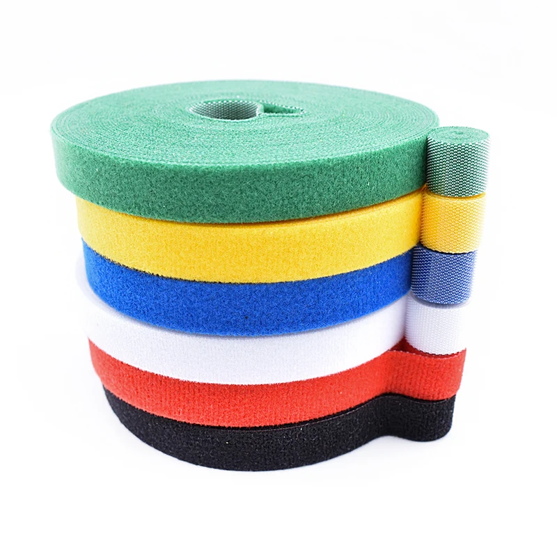 2022 Amazon hot selling hook and loop  double side hook and loop back to back cable tie