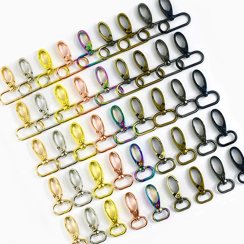 Meetee F4-3 13-50mm Bag Chain Connector Ordinary Replaceable Key Fittings for Handbags and Luggage Dog Hook Buckle