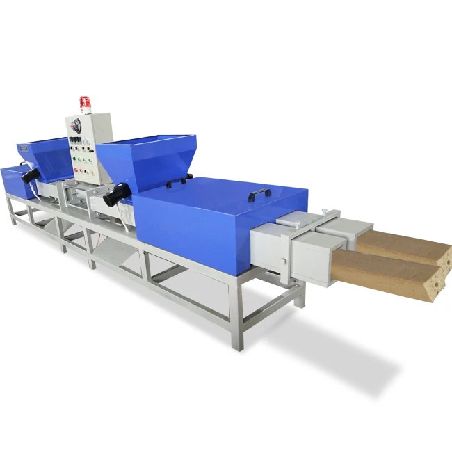hot press block making machine sawdust hot press for wooden pallet foot wood pallet pier making machine