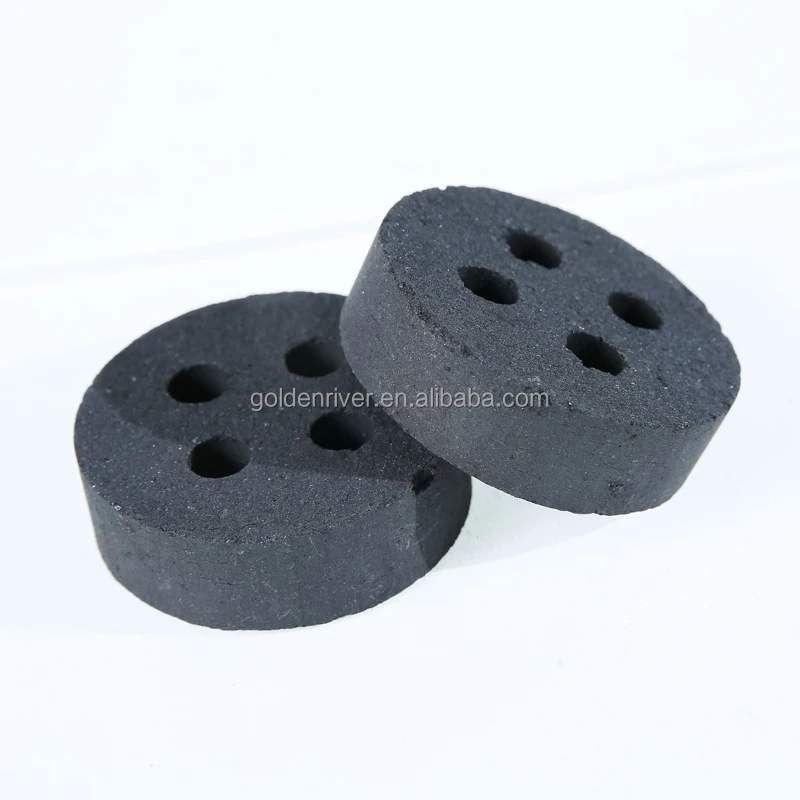 Professional manufacturer Hookah charcoal with four holes