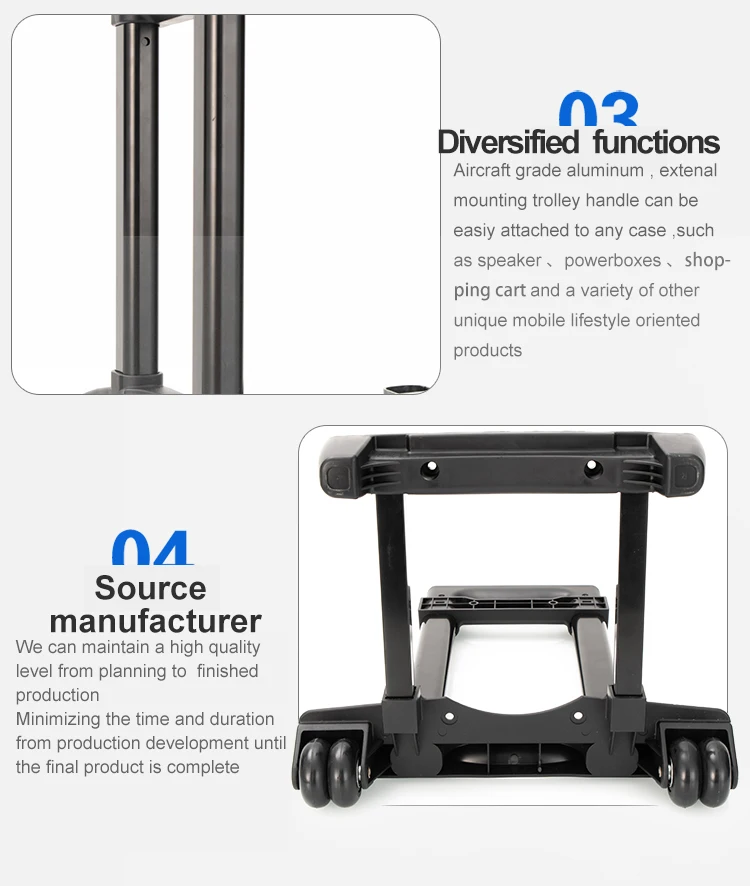 luggage compartment pull rod mass-produced luggage trolley handle telescopic handle manufacturers for trolley
