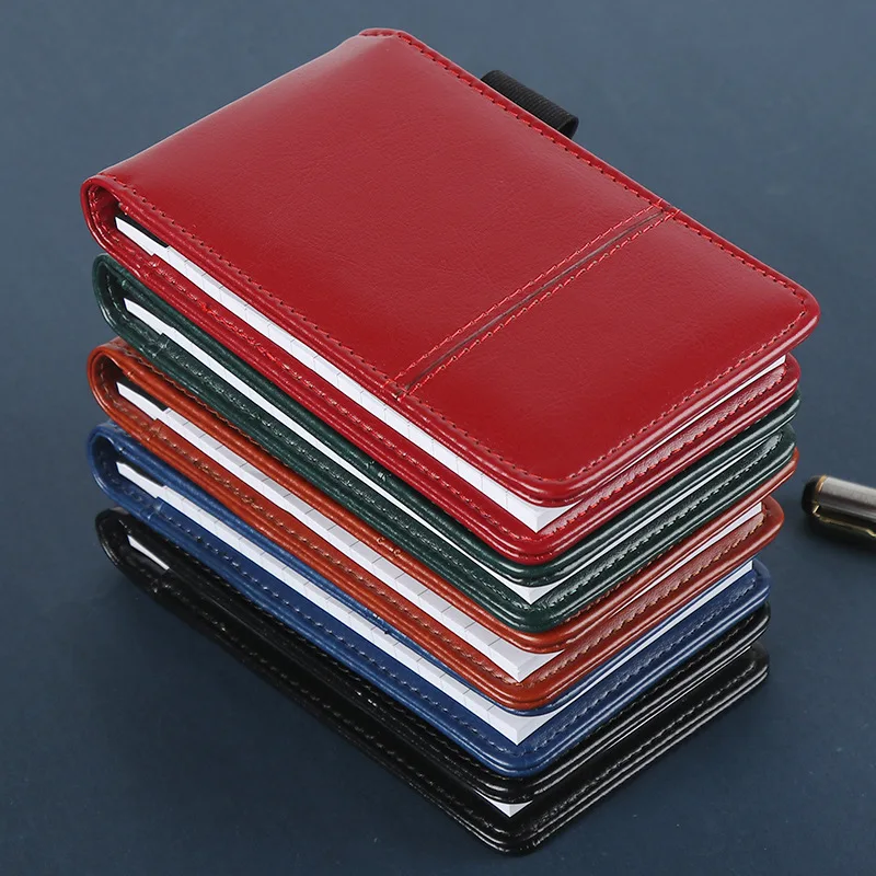 A7 PU Leather Journal Notebook with Calculator Working Small Notebook Notepad with Pen