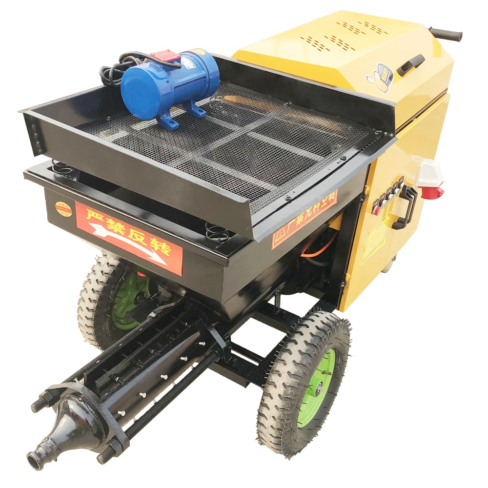 Waterproof And Fireproof Paint Pouring Machine Strong Power Spray Uniform Putty Gypsum Automatic Spraying Machine