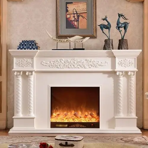 BOTON STONE Home Chinese Manufacturer Luxury Hand-carved Fireplace Mantel Interior Decoration Marble Fireplace