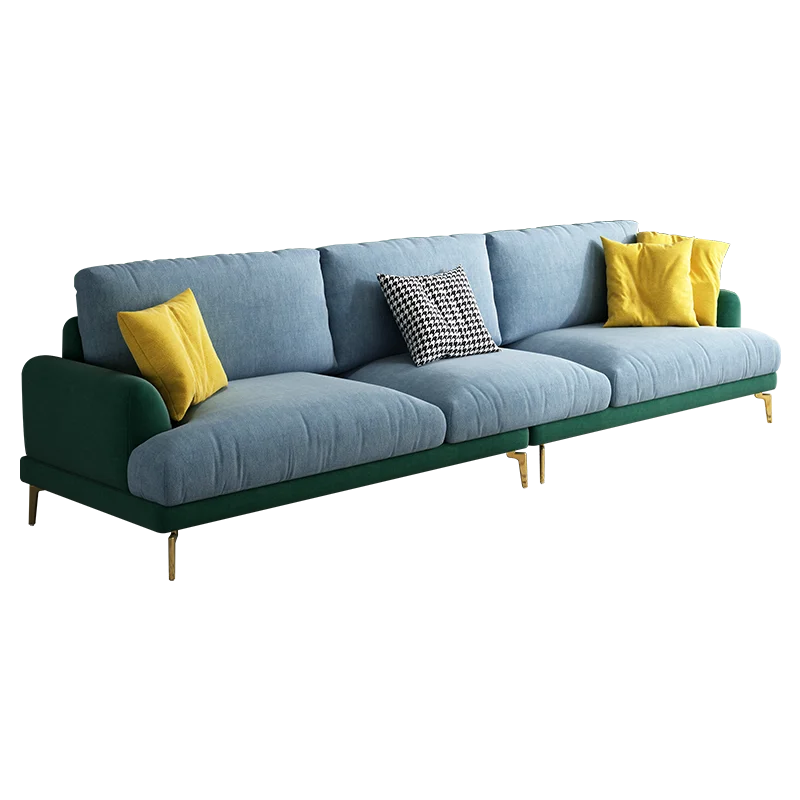Minimalist style flannel sofa living room furniture new sofa furniture space saving China factory direct wholesale