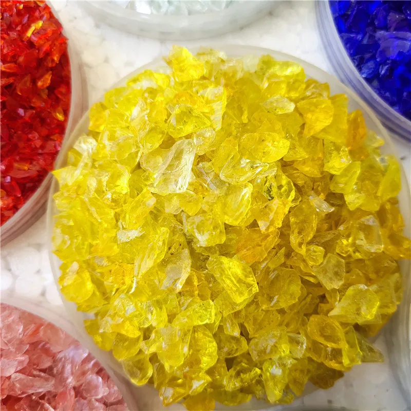 Factory Price Various Colors glass sand landscaping Glass Sand