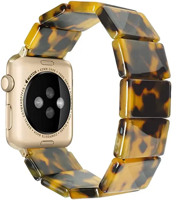 2021 оптовая продажа светлый ремешок для часов Apple Watch-модный полимерный iWatch браслет совместимый с пряжкой из нержавеющей