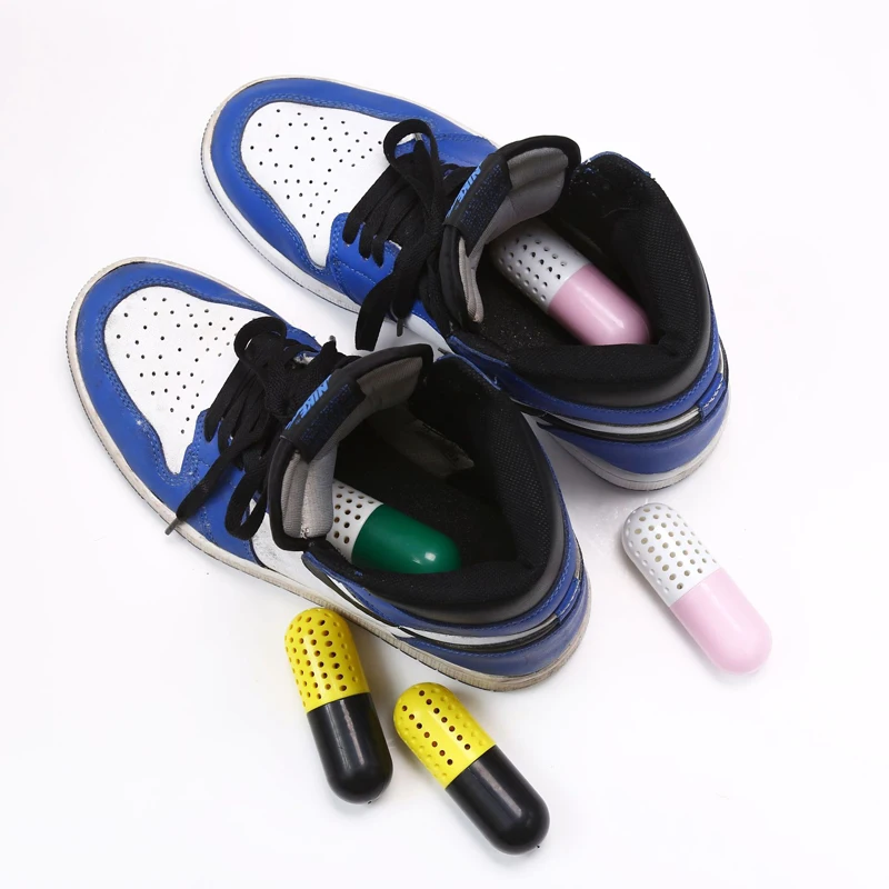 Shoe Deodorizer Pills Natural Odor Eliminator for Sneakers  portable capsule shape shoe dryer deodorant desiccant