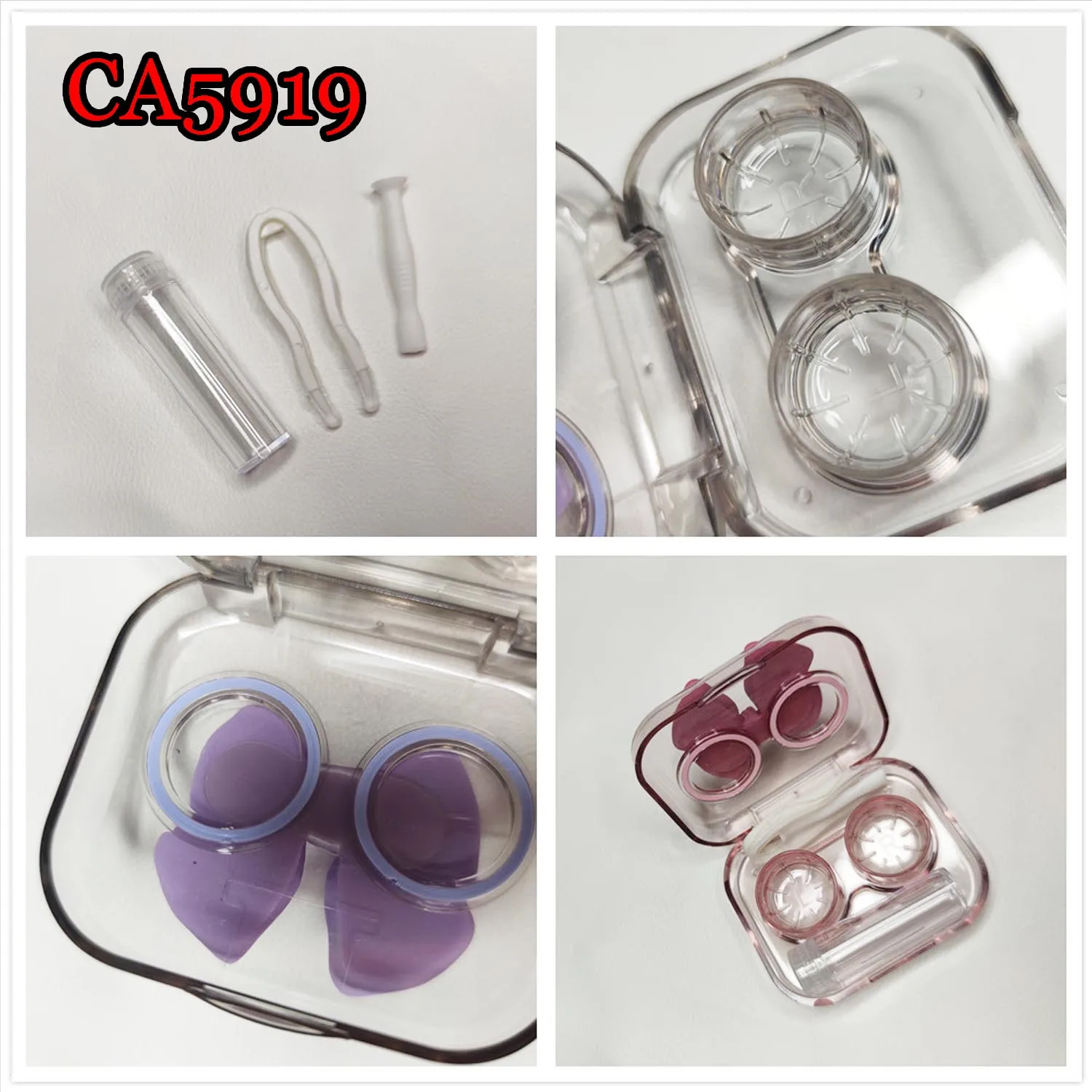 2021 New Popular Sailor Butterfly Contact Lens Case One-Body Colorful Travel Kits/Mate Box CA5919