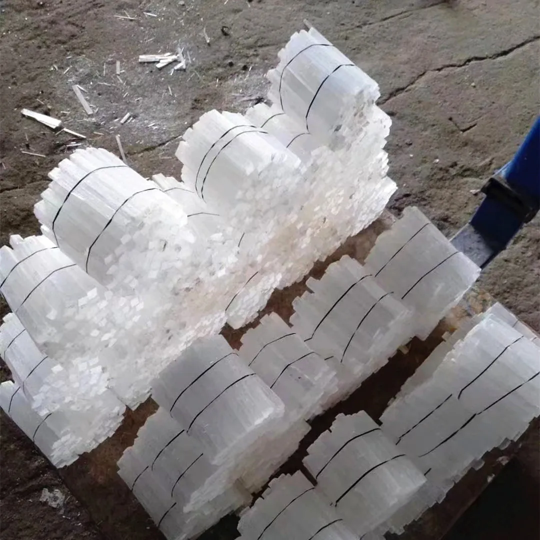 Natural energy healing crystals stick reiki quartz white gypsum strip selenite wand for decorate